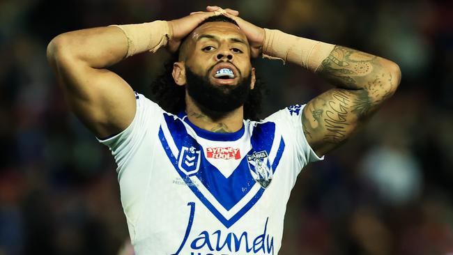 Joey Addo, the father of Canterbury Bankstown Bulldogs ace Josh Addo-Carr, and partner Trindall, were arrested on Saturday afternoon after police were called to a home in Doonside following reports of an assault. Picture: Jenny Evans/Getty Images