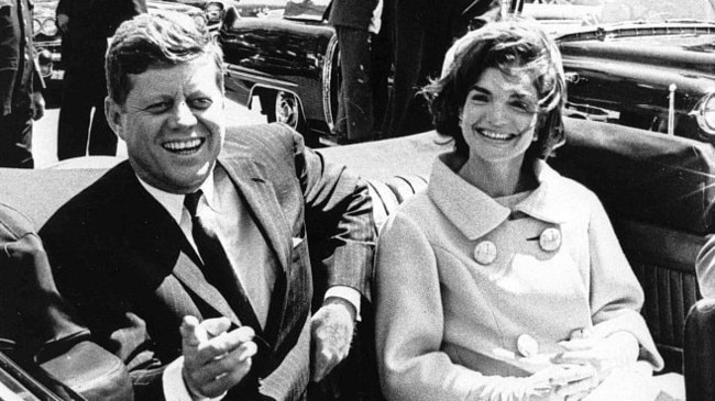 John F Kennedy and his wife Jackie. Picture: EPA/Abbie Rowe