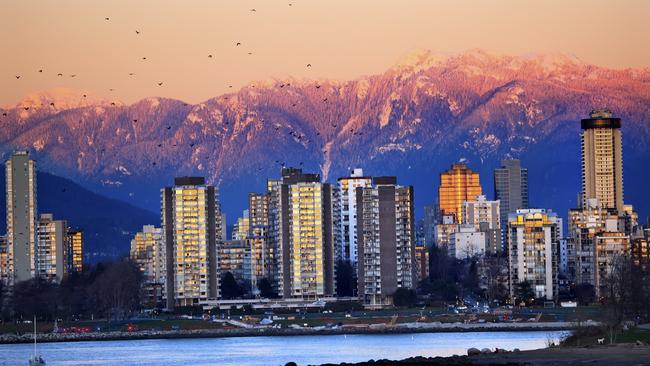 The Vancouver skyline.