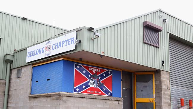 The Rebels Motorcycle Club on Edols Place in North Geelong.