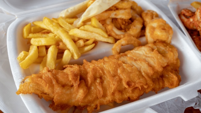 Fish and chipsIt may seem like a simple meal, but the reality is that there is nothing positive nutritionally that can be said about plain white fish, deep fried in thick batter and cooked in highly processed vegetable oil. Not only does a meal like this add 600-800 calories to your diet, but at least 60-80g of fat, with no vegetables or salad to balance out the meal. If you are ordering fish, always opt for the grilled option, skip the chips cooked in poor-quality oil and add a side salad.