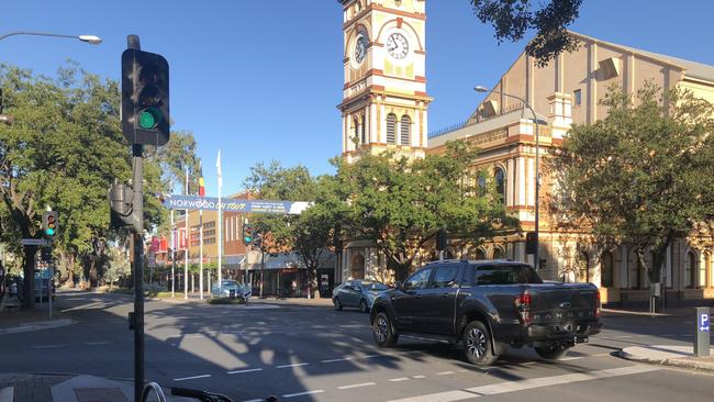 The intersection of The Parade and George St, Norwood, where a scramble crossing will be installed.