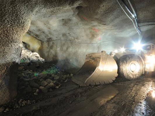 A loader works underground at Cadia Valley Operations