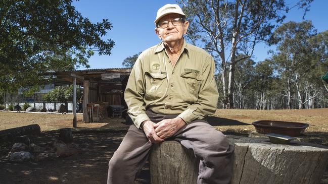 Friends of Bob Irwin say Terri Irwin sent him a gift of a green shower cap. Picture: Lachie Millard