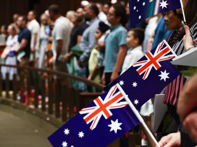 Over 100 people from across the world became Australian citizens at the Cairns Regional Council's Australia Day citizenship ceremony, held at the Cairns Performing Arts Centre. Picture: Brendan Radke