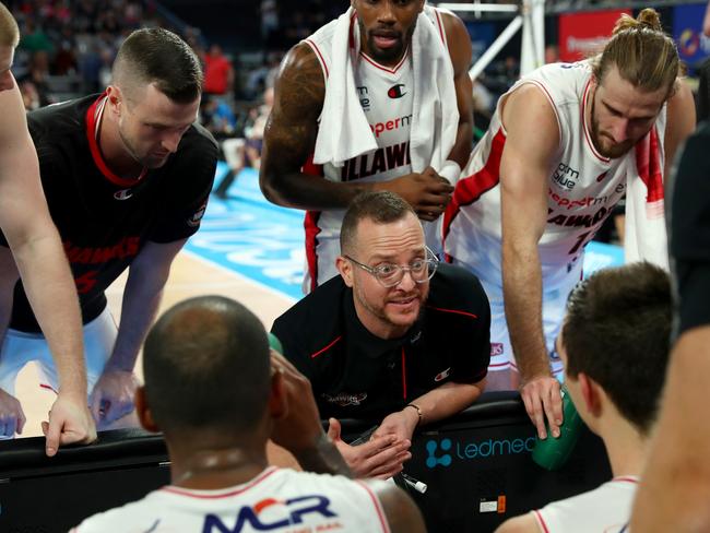 New Illawarra Hawks head coach Jacob Jackomas faces a big challenge this season. Picture: Kelly Defina/Getty Images.