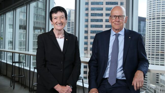 Future Generation chair Jennifer Westacott with founder Geoff Wilson. Picture: Britta Campion