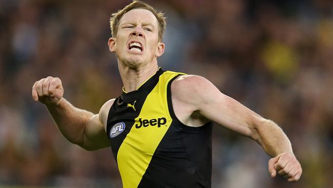 Jack Riewoldt was fired up at the weekend. Picture: Michael Klein