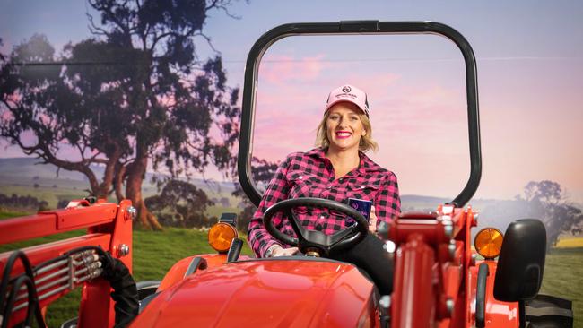 The Tractor Lady, Amanda Davies, owns the biggest tractor retailer in Victoria and the third biggest in Australia. Picture: Brad Fleet