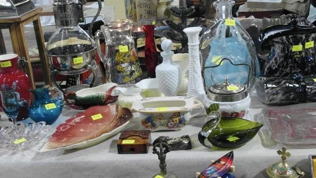 The Warrnambool Undercover Sunday Market offers a wide variety of vintage glassware. Picture: Facebook