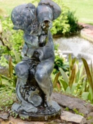 Thieves stole The Boy With Urn fountain from Fitzroy Gardens in 2016.