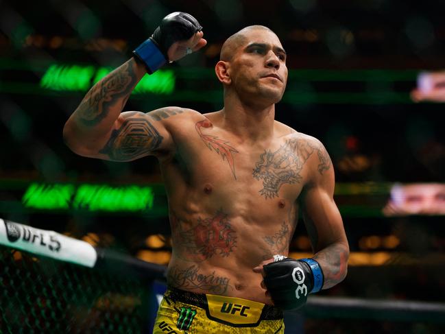 NEW YORK, NEW YORK - NOVEMBER 11: Alex Pereira of Brazil walks to the octagon to face Jiri Prochazka of the Czech Republic in the UFC light heavyweight championship fight during the UFC 295 event at Madison Square Garden on November 11, 2023 in New York City.   Sarah Stier/Getty Images/AFP (Photo by Sarah Stier / GETTY IMAGES NORTH AMERICA / Getty Images via AFP)