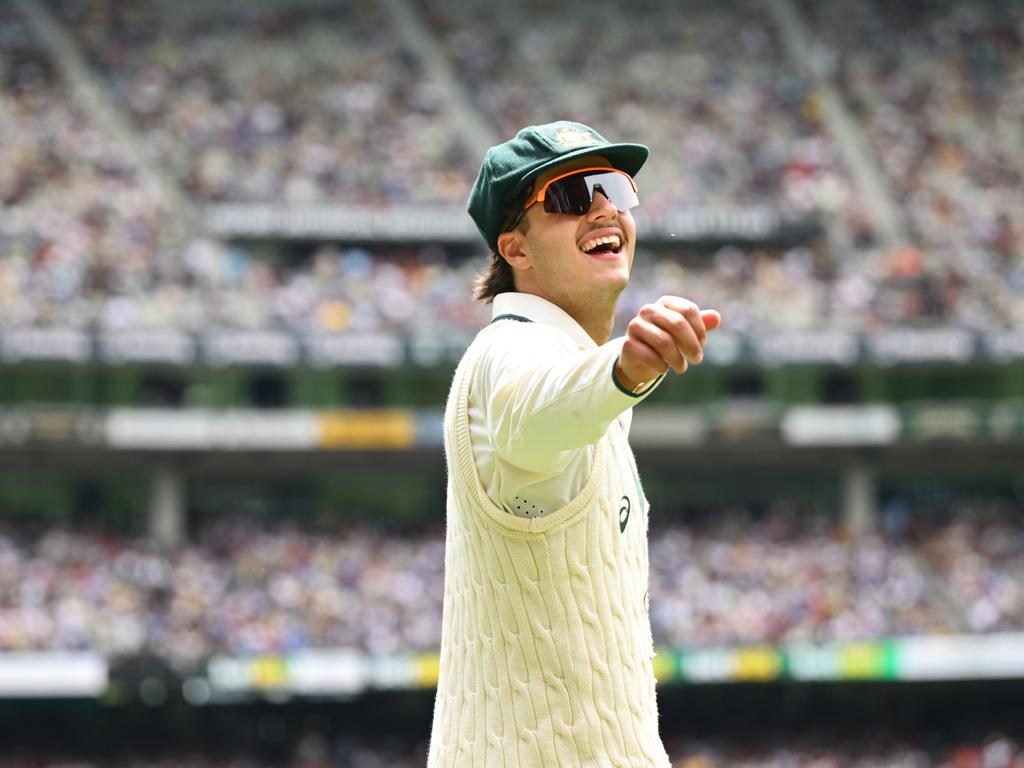 The energetic Sam Konstas has been a hit with the fans. Picture: Quinn Rooney/Getty Images