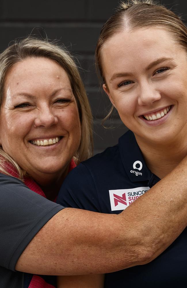 Mundy with her mum, Shelley O’Donnell. Picture: NCA NewsWire / Daniel Pockett