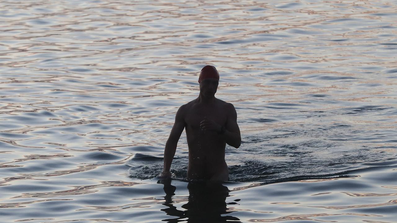 Nude Solstice Swim at Long Beach Sandy Bay as part of Dark Mofo 2022. Picture: Nikki Davis-Jones