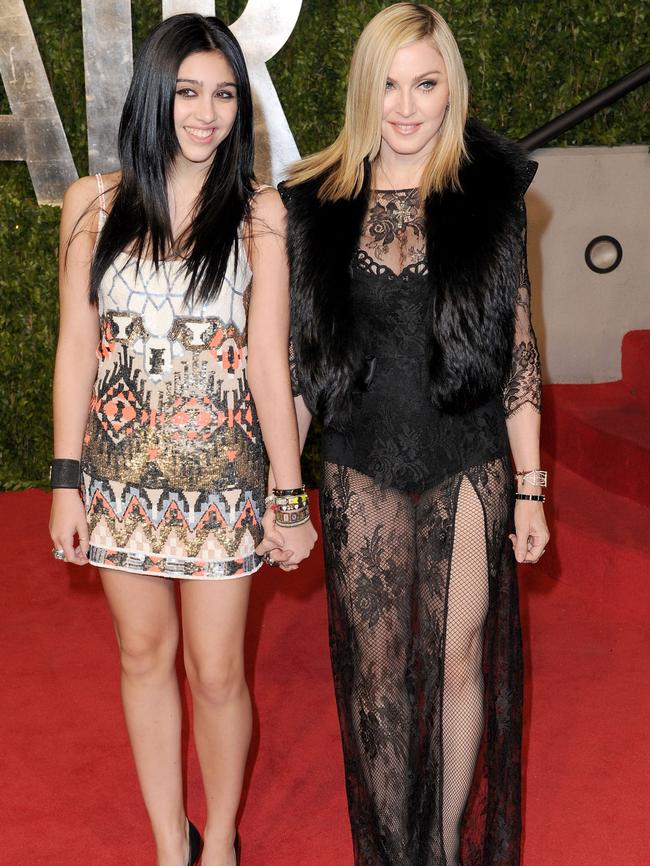 Lourdes, seen here with her mum Madonna at the Vanity Fair Oscars party in 2011, is the eldest of the singer’s six children. Picture: Craig Barritt/Getty Images