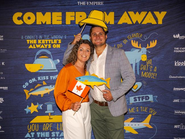 Kylie McMahon and Cr Tim McMahon at the opening night function for The Empire's Come From Away at The Rock, Friday, March 14, 2025. Picture: Hey Media