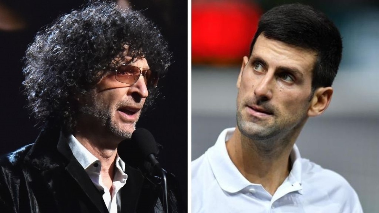 Howard Stern has no time for Novak Djokovic. Photo: Getty Images.