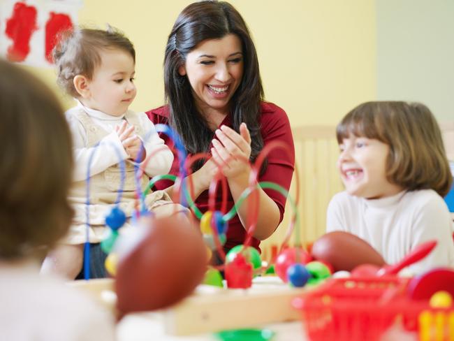 Australians are spending much more of their weekly income on childcare costs.