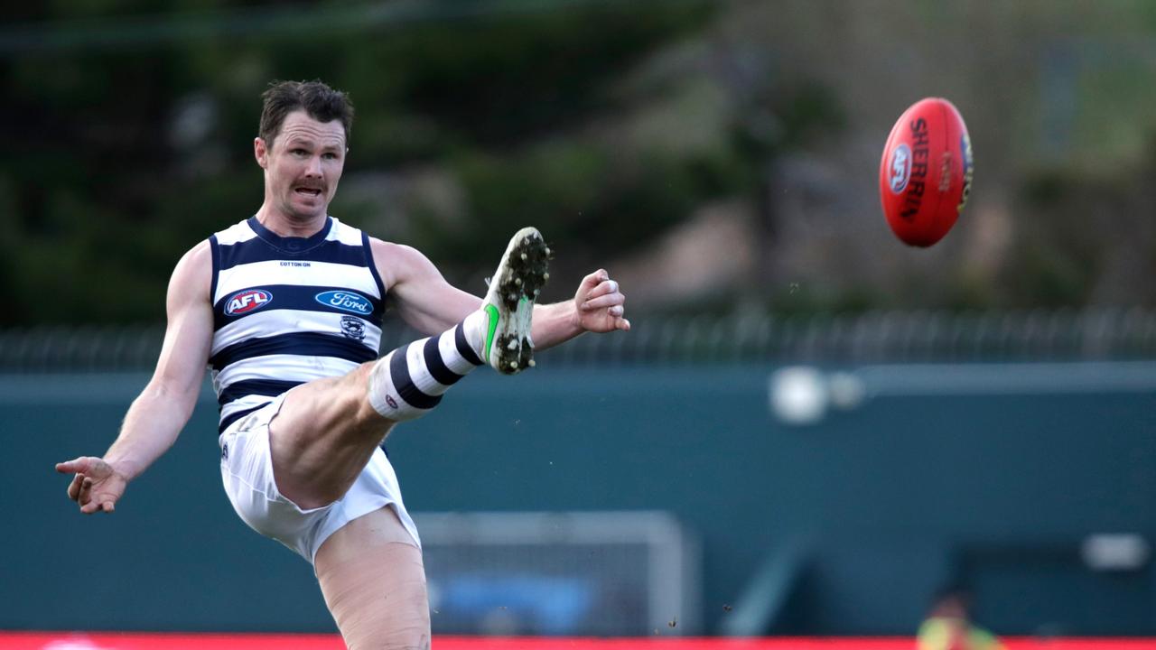 Patrick Dangerfield’s Geelong looks set to hold on to second spot on the ladder. Picture: Getty Images