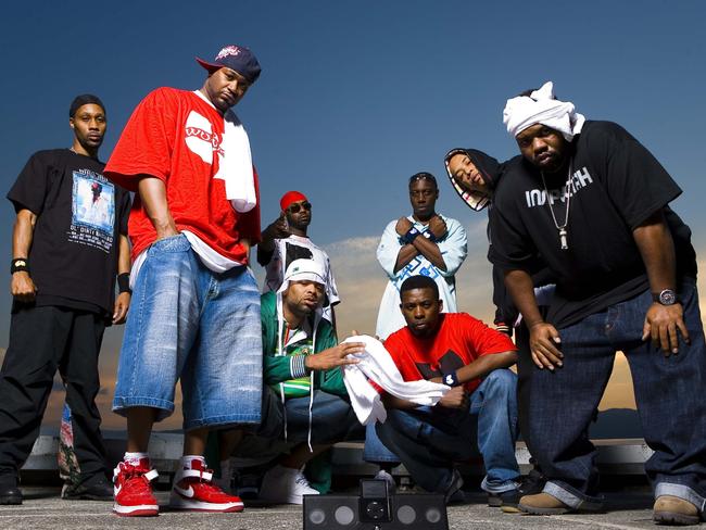 Members of rap and hip hop icons Wu Tang Clan, who hail from New York City.