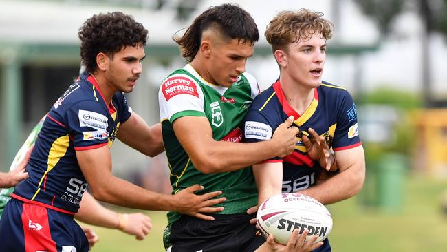 RUGBY LEAGUE: Meninga Cup between Ipswich Jets and Clydesdales. Jets, Caleb Jackson. Picture: Patrick Woods.