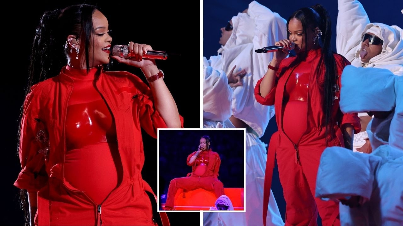 Rihanna replays the hits during a red hot Super Bowl halftime show