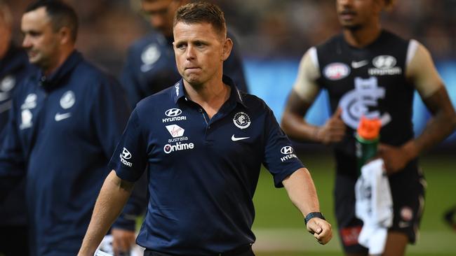 Carlton coach Brendon Bolton.