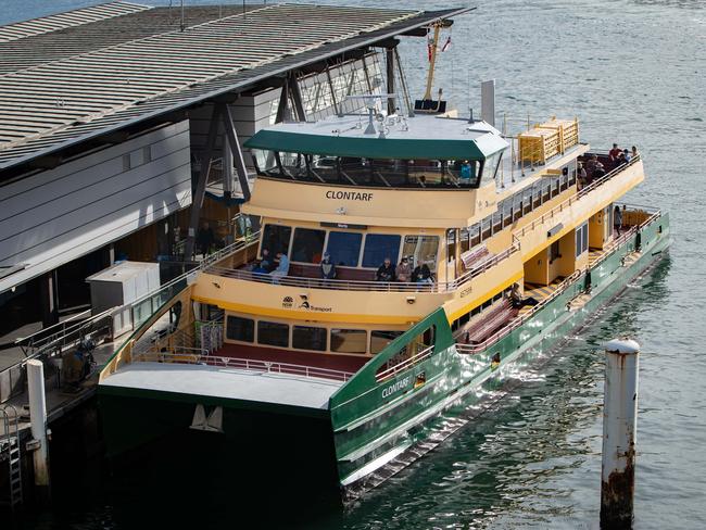 The Manly ferry vessel 'Clontarf' in Circular Quay.