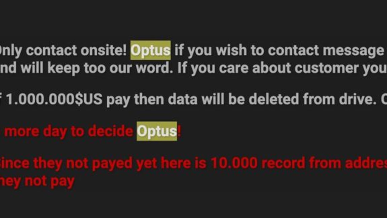 Optus hacker claims 10,000 records leaked