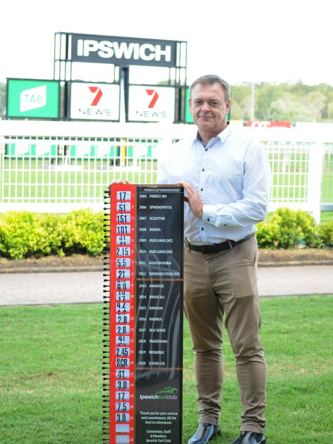 Ipswich Turf Club general manager Brett Kitching reflects on his final meeting in the role at the club. Picture: Claire Power