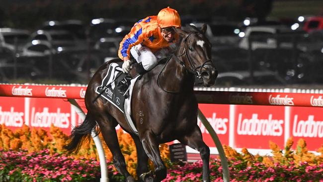 Opie Bosson rode Imperatriz to victory in the Group 1 William Reid Stakes at The Valley in March. Picture: Racing Photos via Getty Images