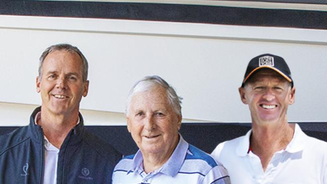 John Longhurst with his sons Rod (left) and Tony