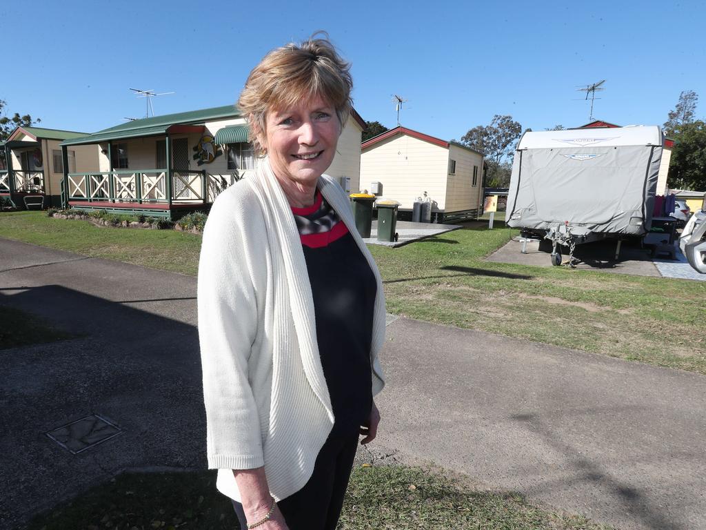 Robyn Wright, owner of the Newmarket Gardens Caravan Park.Pic Annette Dew