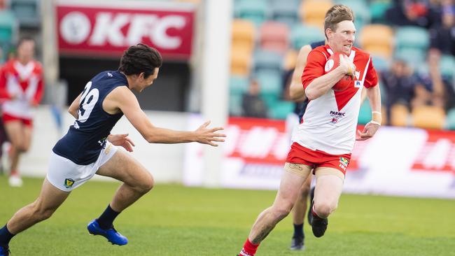 Jake Cox (right) may have played his last game in the TSL. Picture: RICHARD JUPE.