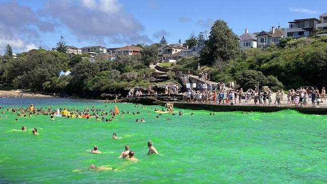 The swimmers braved forecasts for storms. Picture: Supplied