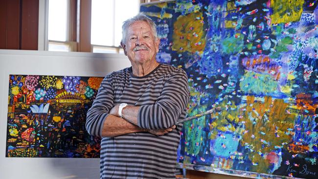 Renowned Australian artist Ken Done’s is offloading the Gold Coast building that was once his showroom and retail store. Picture: Tim Hunter.