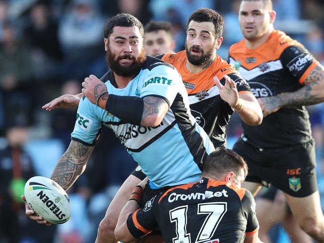 Is it time to offload Cronulla's Andrew Fifita? Picture: Brett Costello