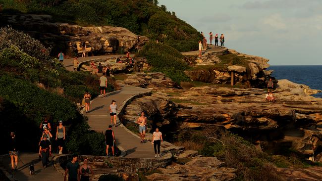 Closed.... The iconic Bondi to Bronte coastal walk. Picture: Getty