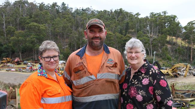 TP Bennett and sons family: Tammy Price business manager, Neil Bennett director and their mother Carol Bennett at the multi-generational farm at Ranelagh. Picture: Elise Kaine