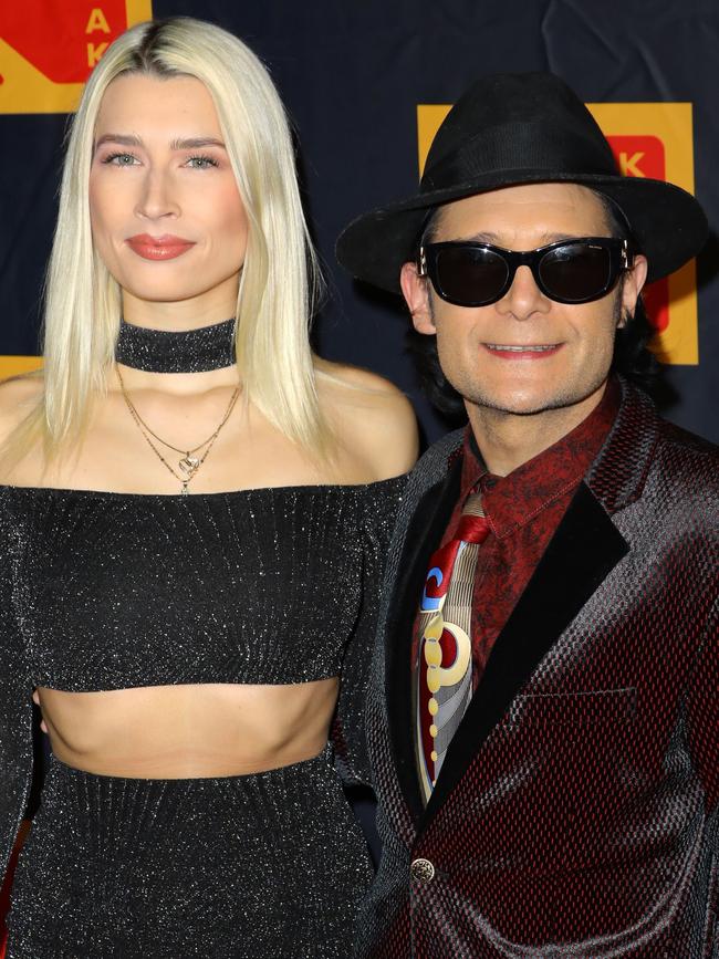 Corey Feldman and his wife, Courtney Anne Mitchell. Picture: Getty