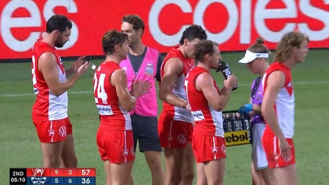 McCartin polled coaches votes after ringing in five intercept marks in the first quarter.