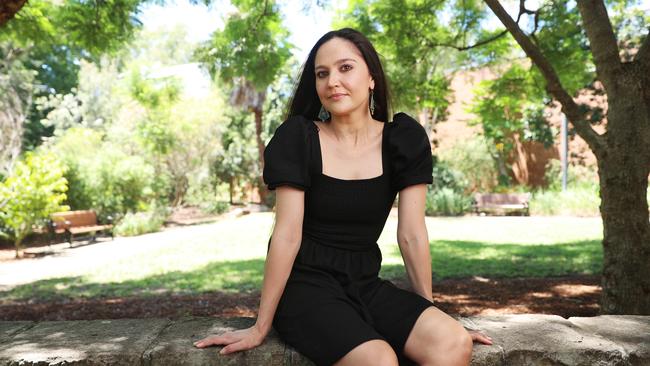 Author Ariane Beeston experienced severe mental health problems as a young mum and warns the impact will be enormous if public mother and baby units shut beds as a result of the psychiatry dispute in NSW. Picture: John Feder/The Australian