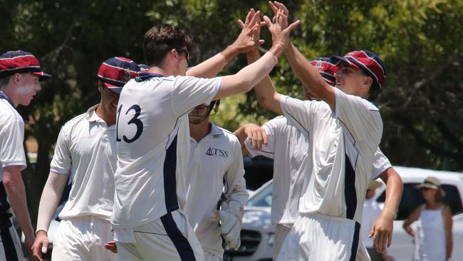 Round 1 of the GPS school cricket season. TSS v IGS at The Southport School. TSS Fielder N0 IGS Batsman Pic Mike Batterham