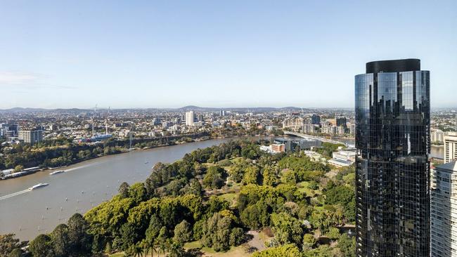 One of four apartments Alex Sekler owns in Brisbane Skytower is for sale.