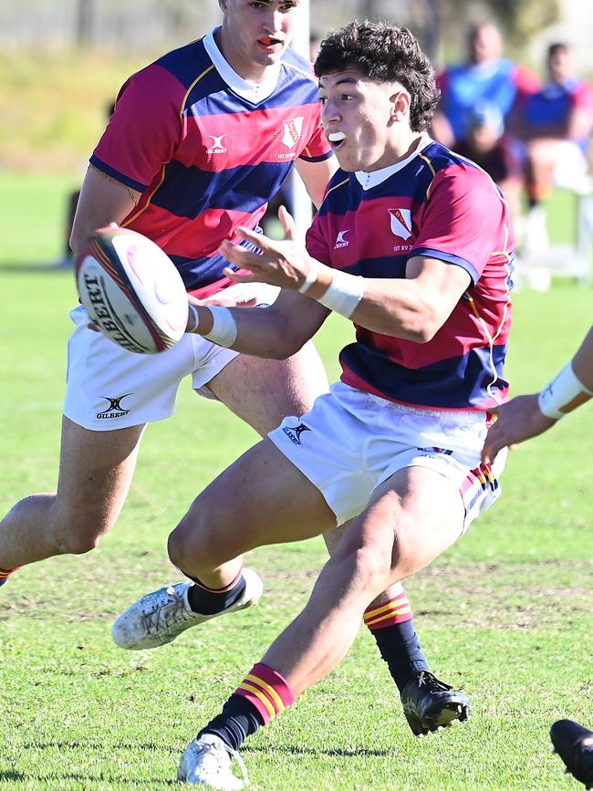 GPS First XV rugby between BSHS and Toowoomba Grammar.