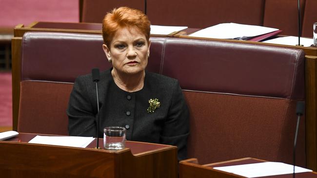 One Nation leader Pauline Hanson. Picture: AAP