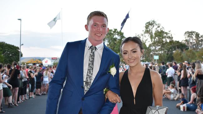 Cody Warwick and Kassidy Bauer at the 2018 Lockyer District High School Formal.