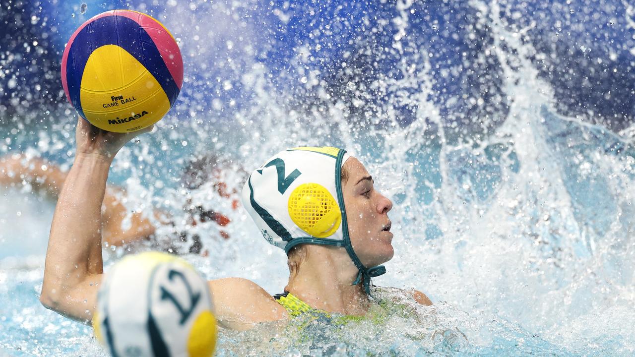 Keesja Gofers helped Australia to a stunning comeback win over Netherlands. Picture: Getty Images