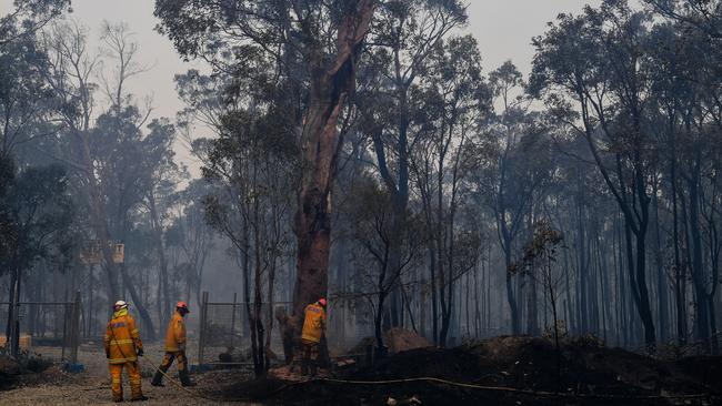 People living in regional towns are at risk this because there aren’t enough “on-call” firefighters. Picture: AAP Image/Brendan Esposito